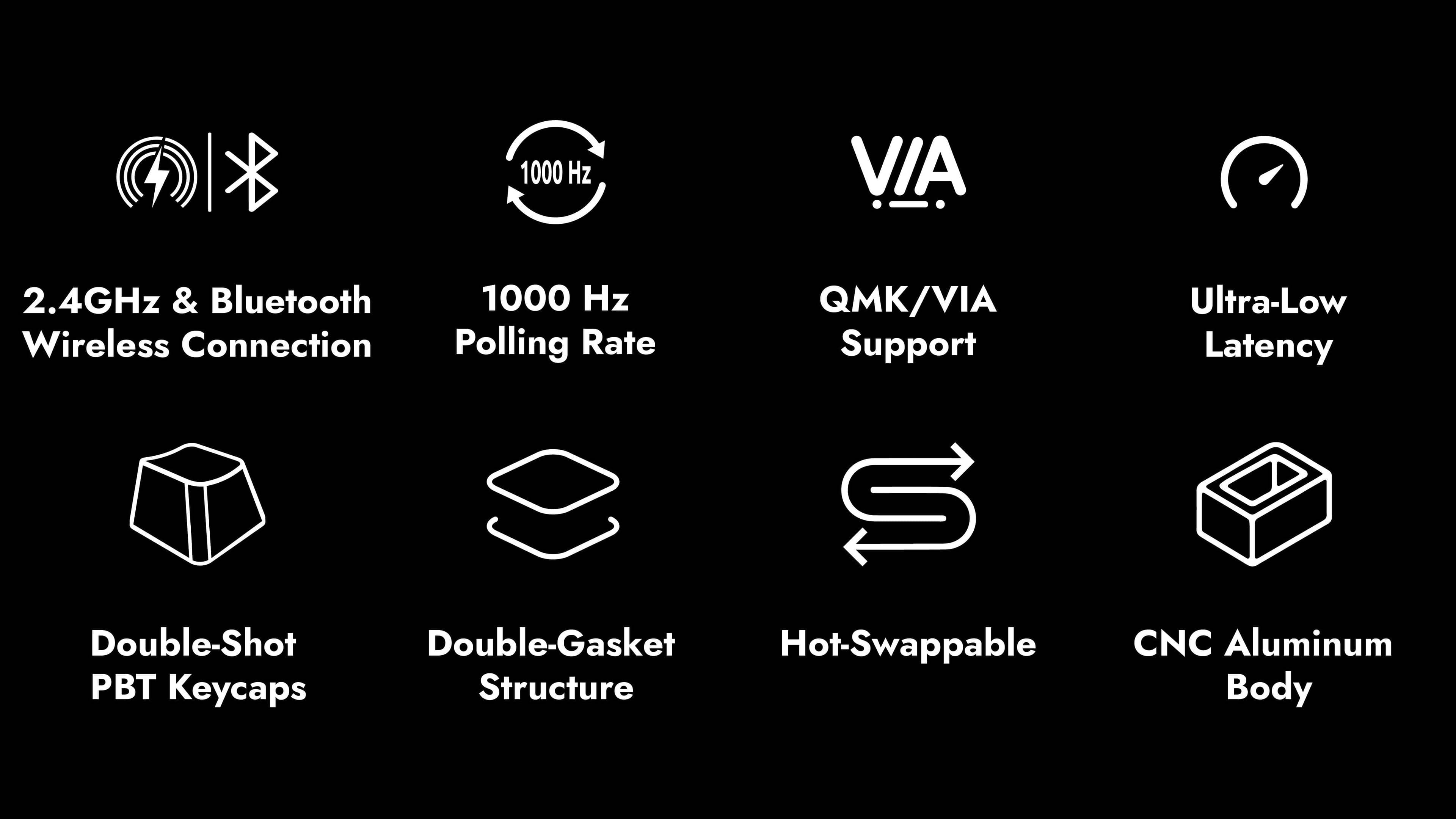 Bàn phím Keychron L1-M3 L1 Swappable RGB Backlight Brown Switch Knob Version - Black 2