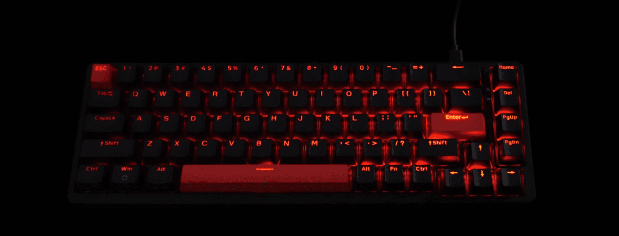 Bàn phím Keychron X6-A1 X6 Red Backlight Red Switch 6