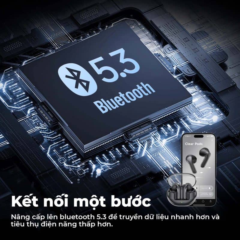 Tai nghe Bluetooth Soundpeals Clear Pods - Màu Đen 3