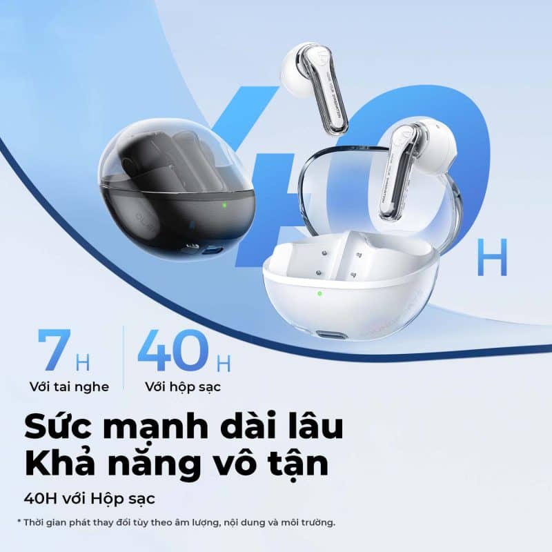 Tai nghe Bluetooth Soundpeals Clear Pods - Màu Đen 6