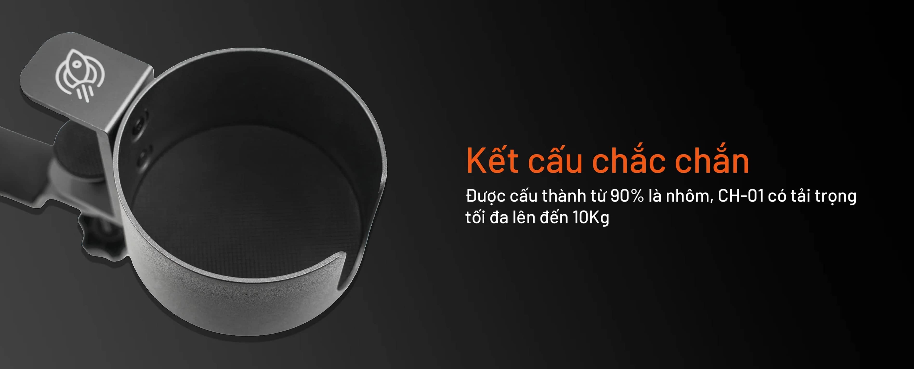 Giá đỡ cốc kẹp bàn HyperWork CH01