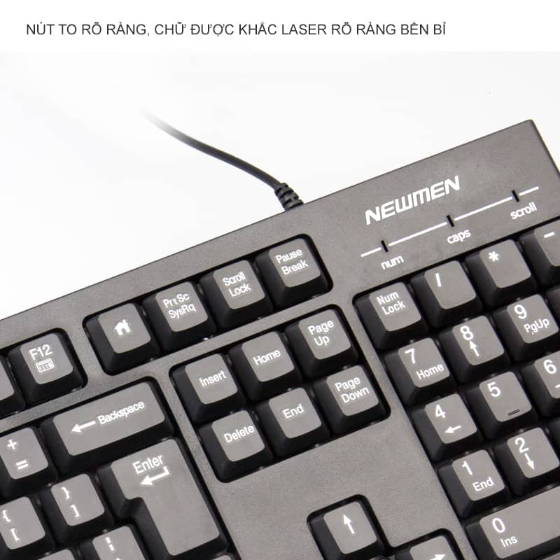 Bộ bàn phím chuột có dây Newmen T007 5