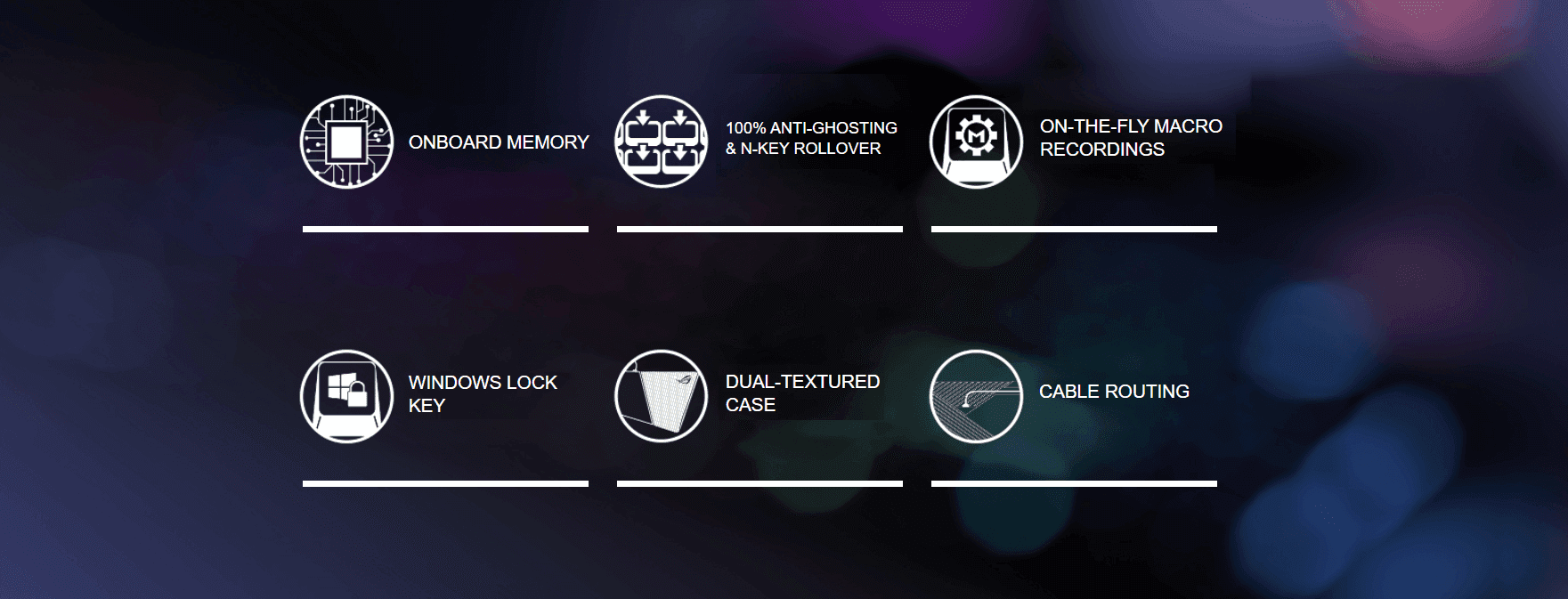 Bàn phím cơ Asus ROG Strix Scope Deluxe (RGB/USB/Red sw) đi kèm các tính năng hữu ích