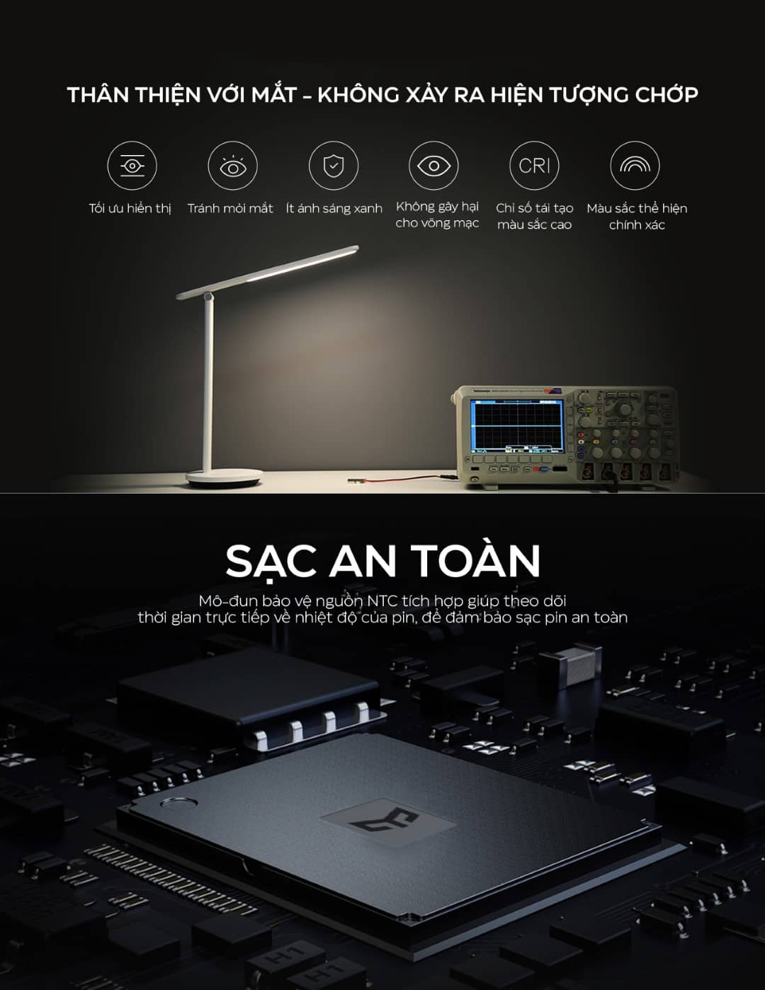 Đèn bàn tích điện Yeelight LED Folding Desk Lamp Z1 Pro - Màu trắng - Phiên bản US (2022)