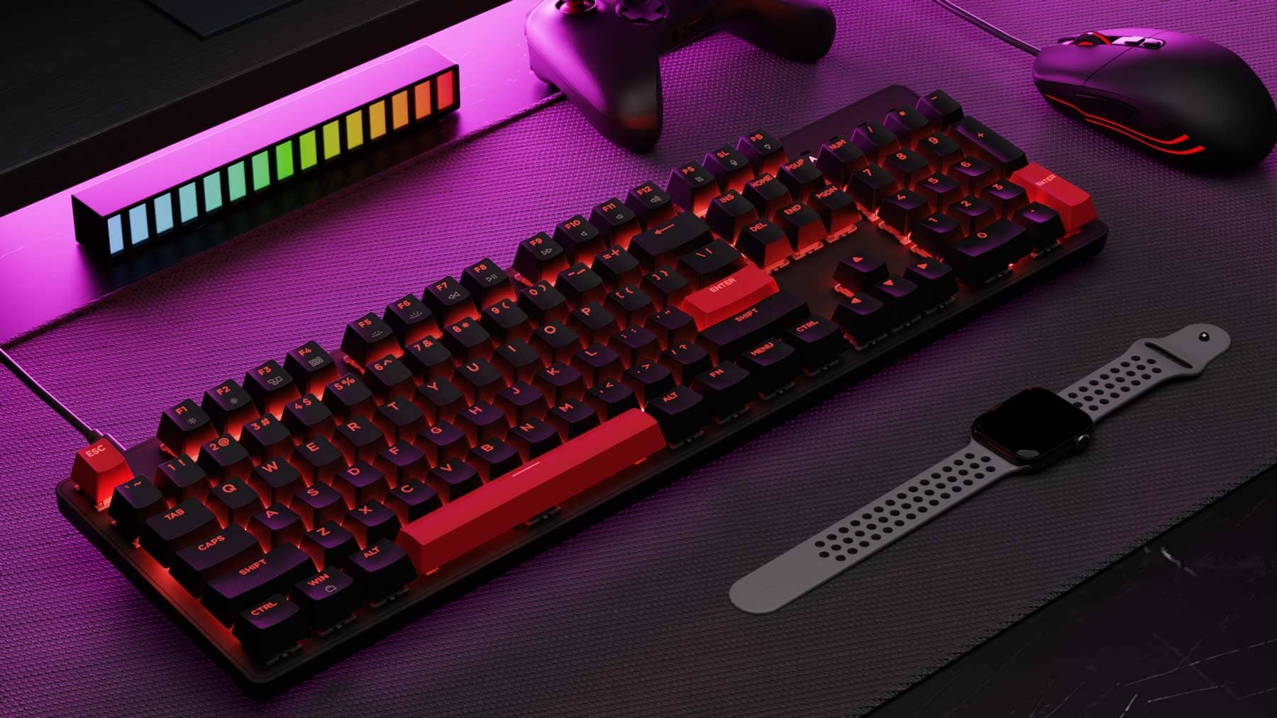 Bàn phím Keychron X2-A3 X2 Red Backlight Brown Switch 1