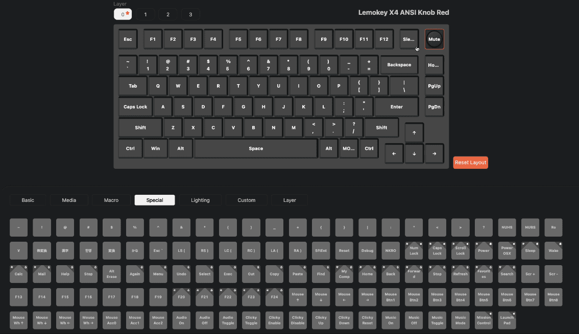 Bàn phím Keychron X4-A3P X4 Red Backlight Brown Switch 4