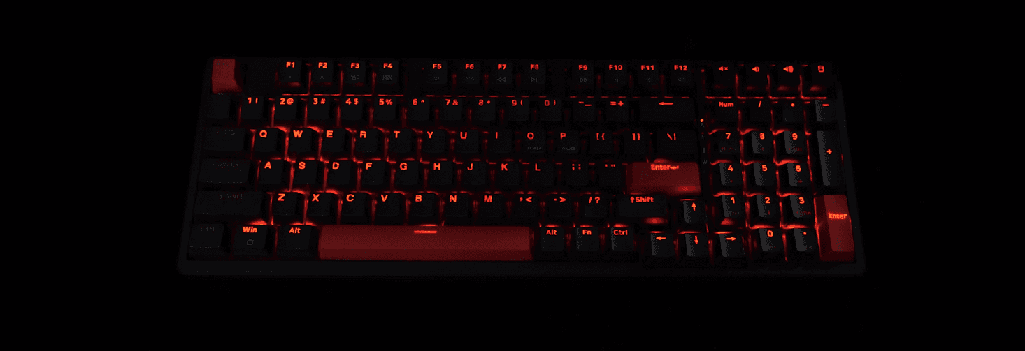 Bàn phím Keychron X5-A3 X5 Red Backlight Brown Switch 6