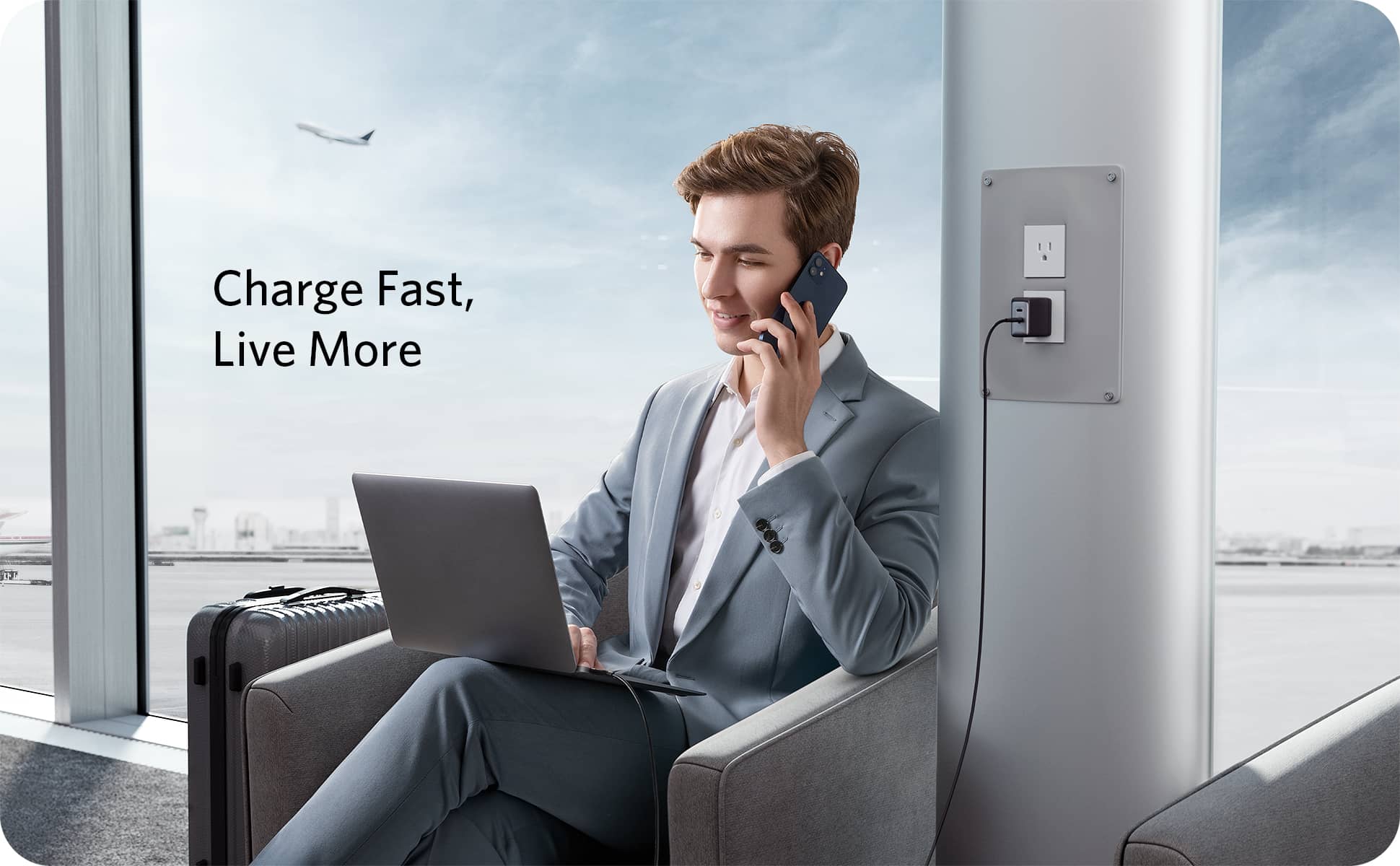 Củ sạc Anker PowerPort III 2C1A 65W Đen (Black) B2B_A2667J12 3