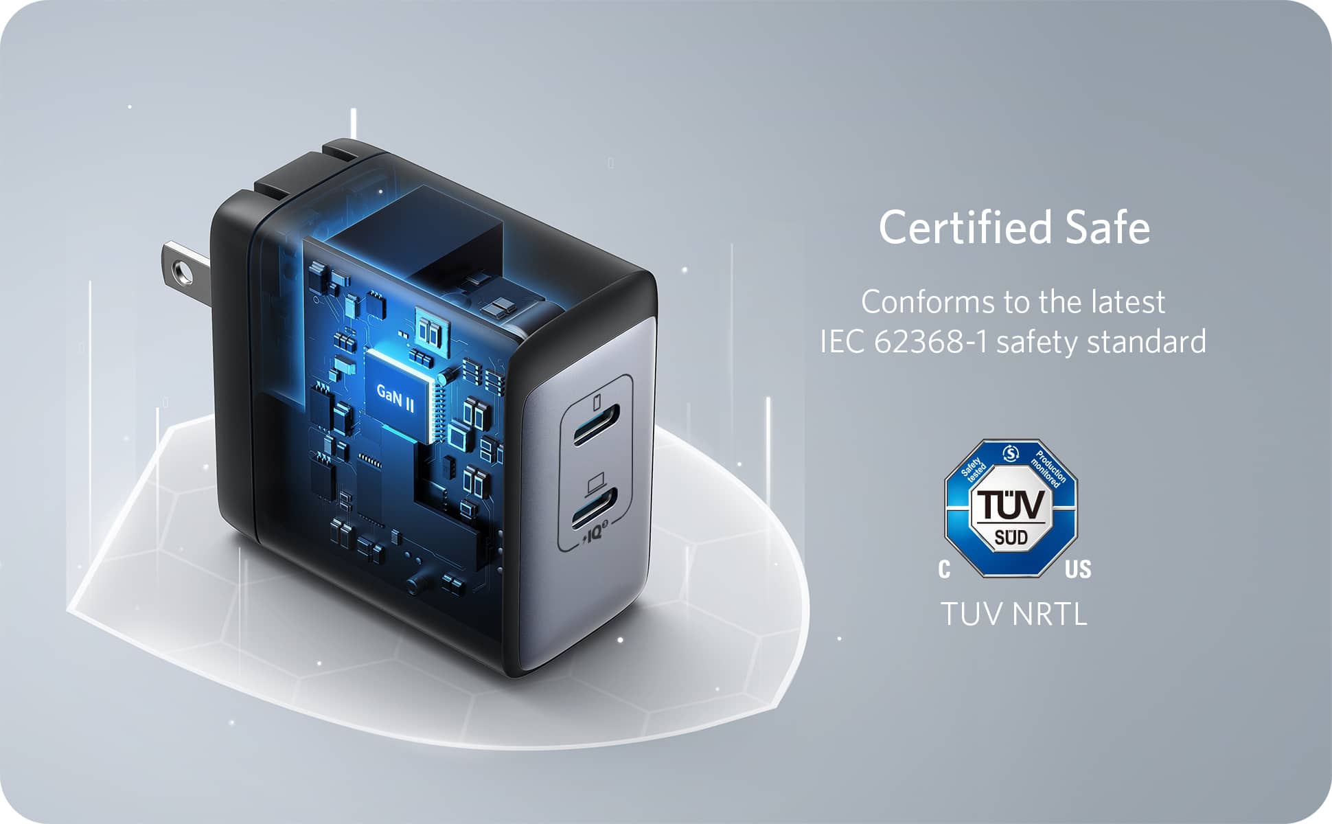 Củ sạc Anker PowerPort III 2C1A 65W Đen (Black) B2B_A2667J12 4