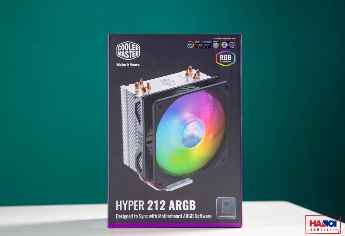Tản nhiệt khí Cooler Master HYPER 212 ARGB full box