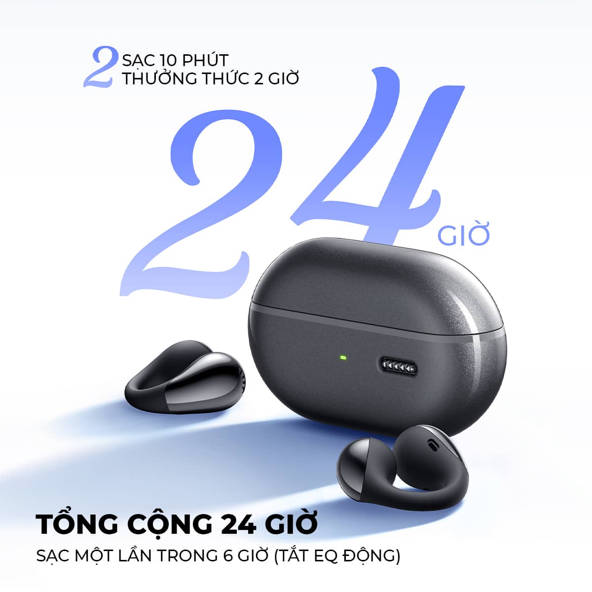 Tai nghe Bluetooth Open-Ear SoundPEATS PearlClip Pro 5