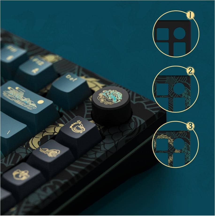 Bàn phím cơ AKKO MOD007v3 HE Year of Dragon 4