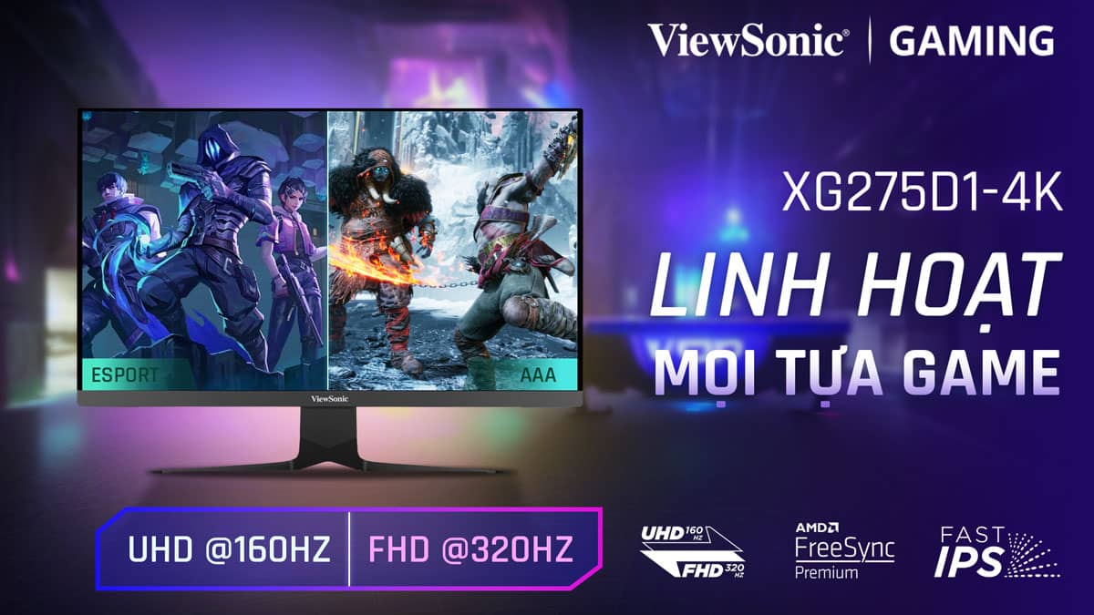 Màn hình Gaming ViewSonic XG275D1-4K