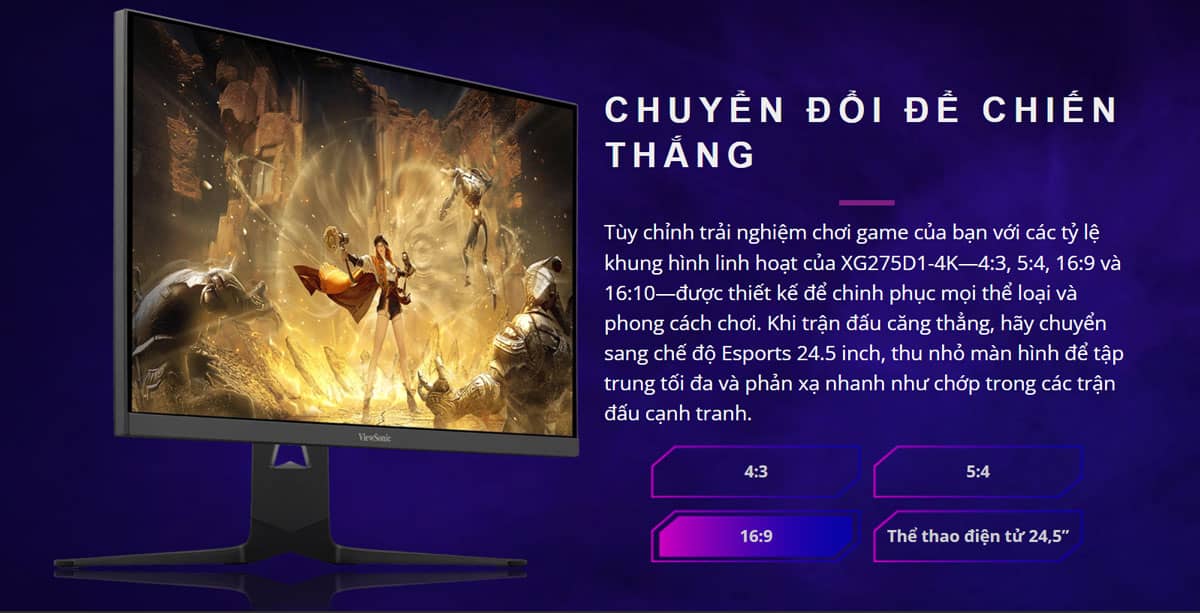 Màn hình Gaming ViewSonic XG275D1-4K