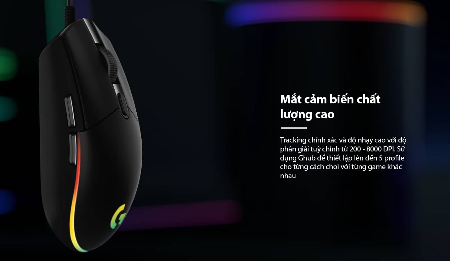 Chuột chơi game Logitech G102 Gen2 Black (USB/RGB/Đen) 3