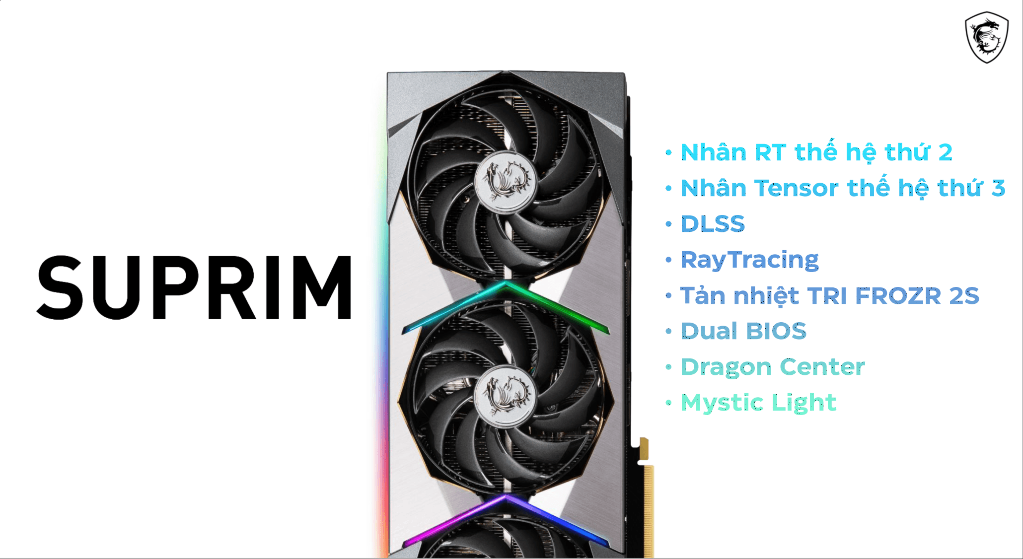 Card màn hình MSI RTX 3070 Ti SUPRIM 8G