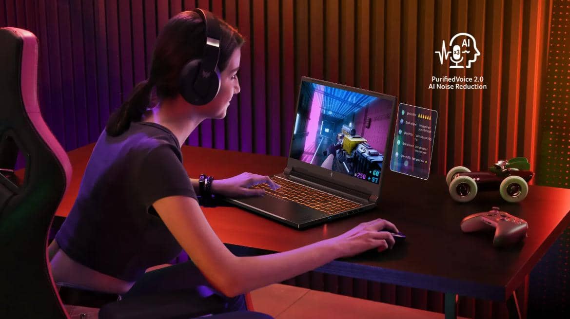 Laptop Acer Gaming Nitro V 16 ProPanel ANV16-41-R6ZY (NH.QP2SV.002) (R5-8645HS /16GB RAM/512GB SSD/RTX3050 6GB/16 inch WUXGA/Win11/Đen) 6