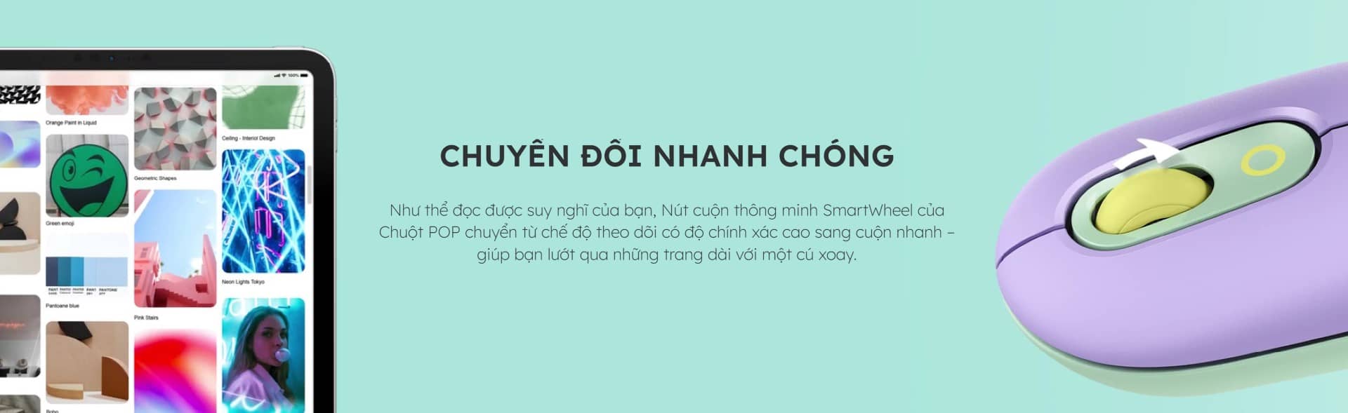 Chuột không dây Logitech Pop Emoji HeartBreaker Rose (USB/Bluetooth/Hồng)