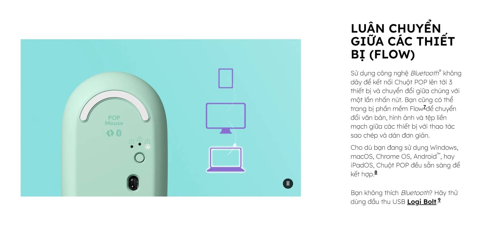 Chuột không dây Logitech Pop Emoji HeartBreaker Rose (USB/Bluetooth/Hồng)