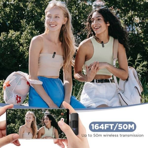 Microphone Thu Âm Không Dây Boya BY-V20 3