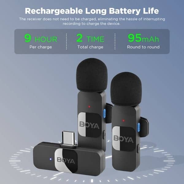 Microphone Thu Âm Không Dây Boya BY-V20