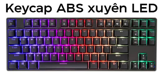 Bàn phím cơ Fuhlen D87S RGB đen