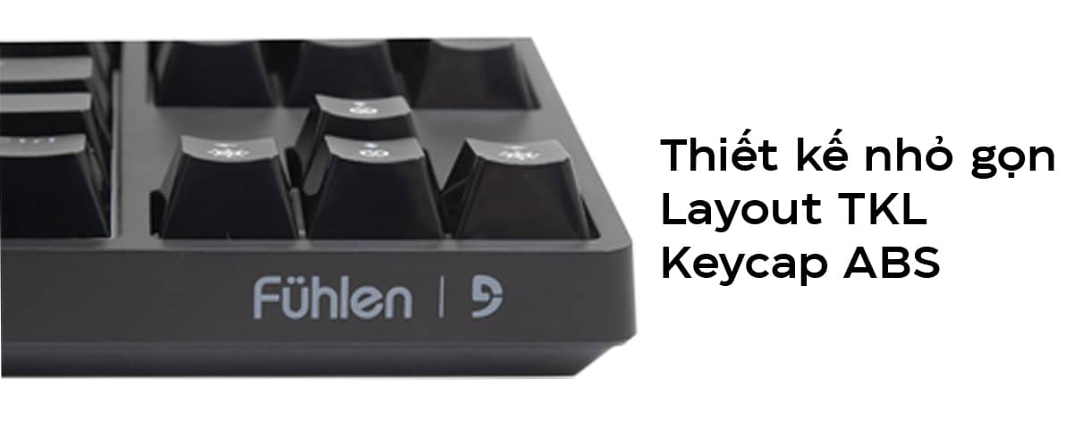Bàn phím cơ Fuhlen D87S RGB đen