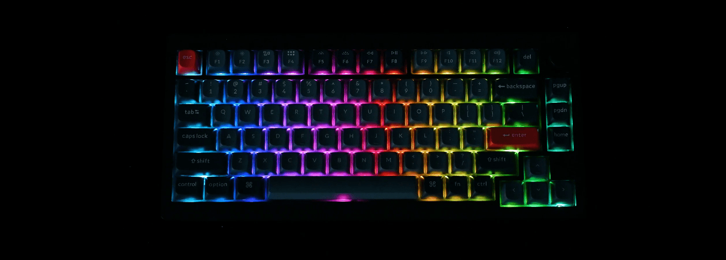 Bàn phím Keychron V1M-D3 V1 Max Swappable RGB Backlight Brown Switch - Black - Knob Version 10