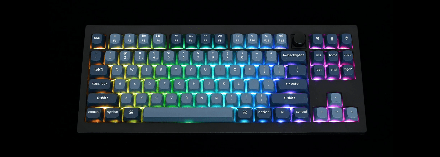 Bàn phím Keychron V3M-D4 V3 Max Swappable RGB Backlight Banana Switch - Black - Knob Version 11