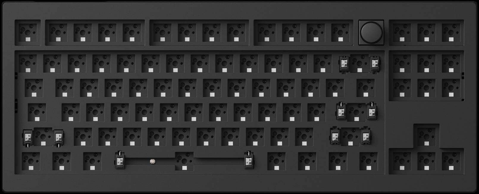 Bàn phím Keychron V3M-D4 V3 Max Swappable RGB Backlight Banana Switch - Black - Knob Version 10