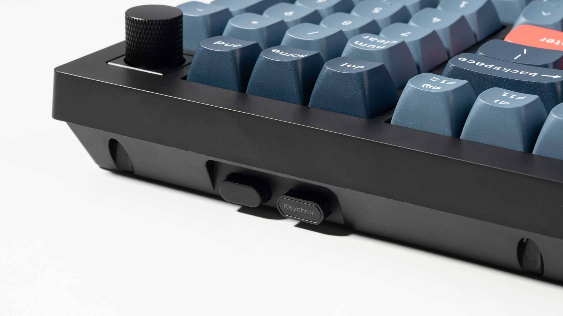 Bàn phím Keychron V5M-D3 V5 Max Swappable RGB Backlight Brown Switch - Black - Knob Version 5