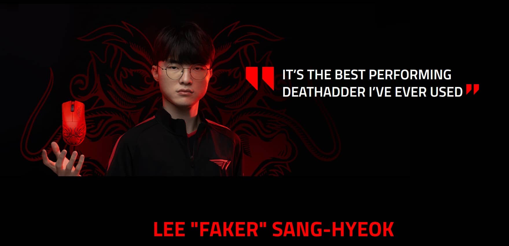 Chuột Gaming không dây Razer DeathAdder V3 Pro-Faker Edition_RZ01-04630400-R3M1