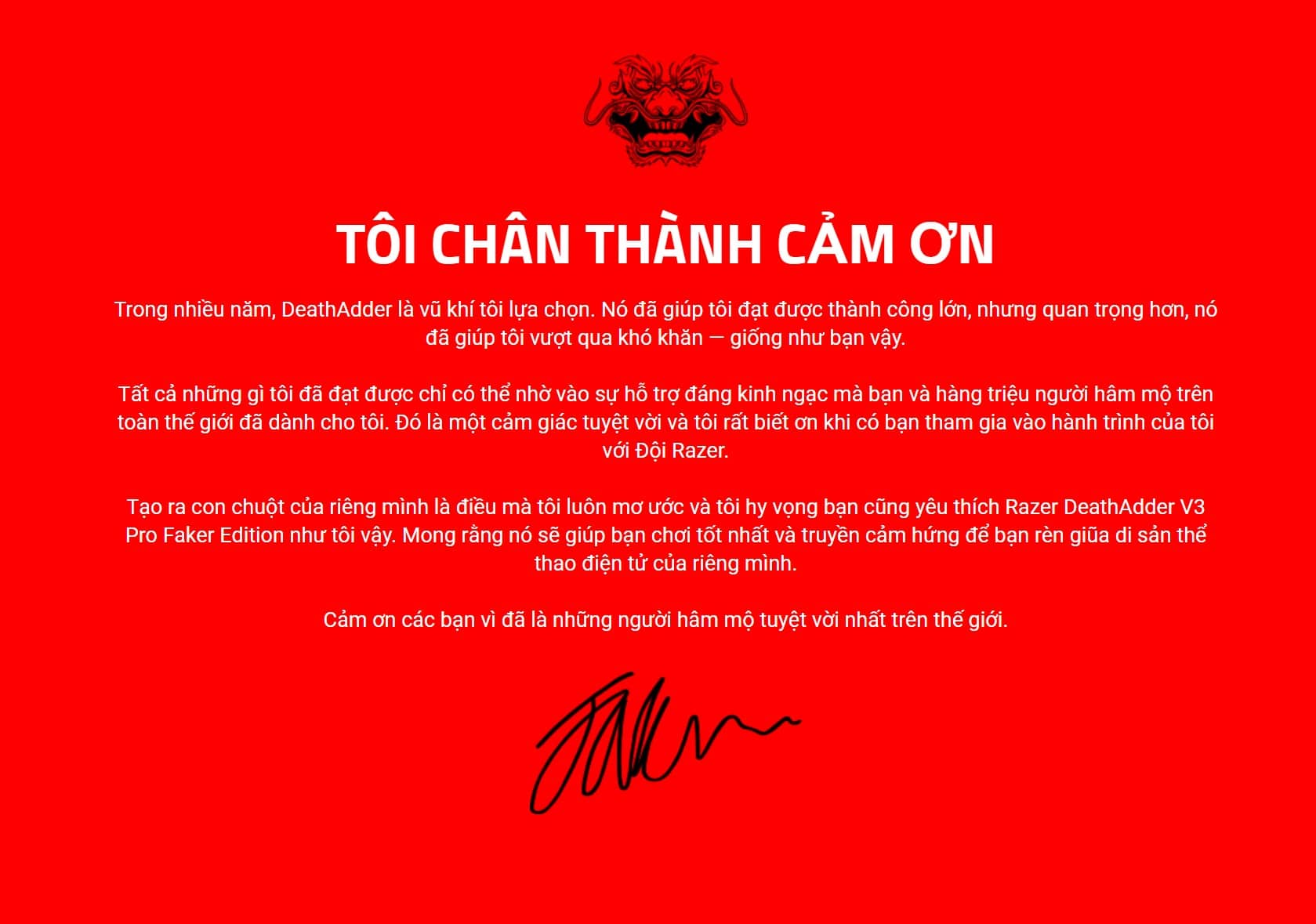 Chuột Gaming không dây Razer DeathAdder V3 Pro-Faker Edition_RZ01-04630400-R3M1