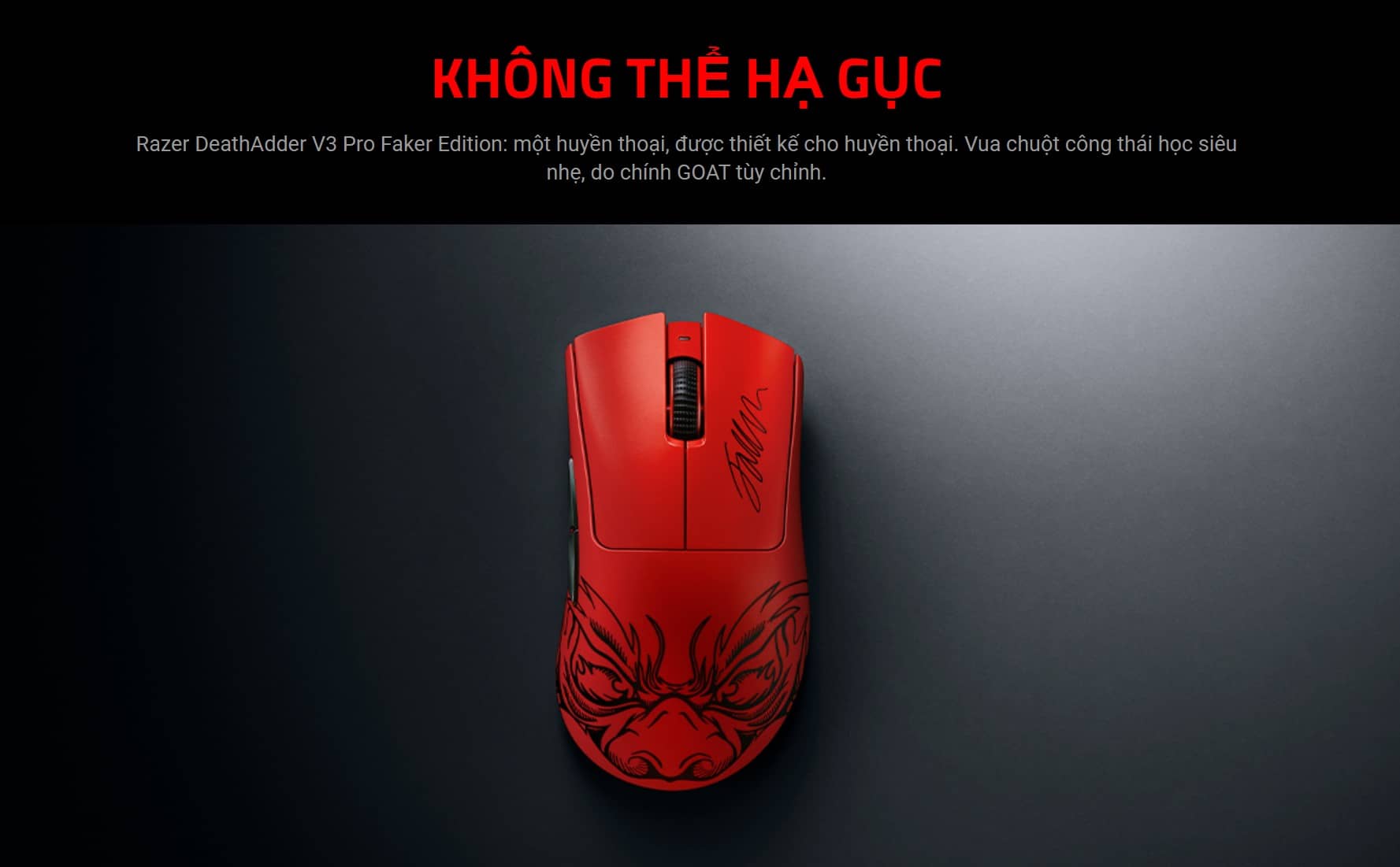 Chuột Gaming không dây Razer DeathAdder V3 Pro-Faker Edition_RZ01-04630400-R3M1