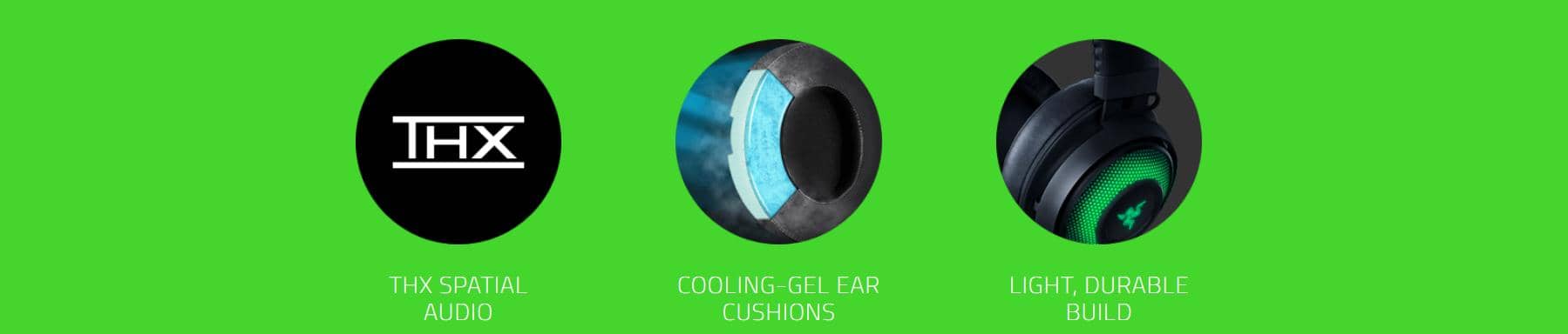 Tai nghe Razer Kraken Kitty Chroma Quartz RZ04-02980200-R3M1 tích hợp các tính năng cao cấp