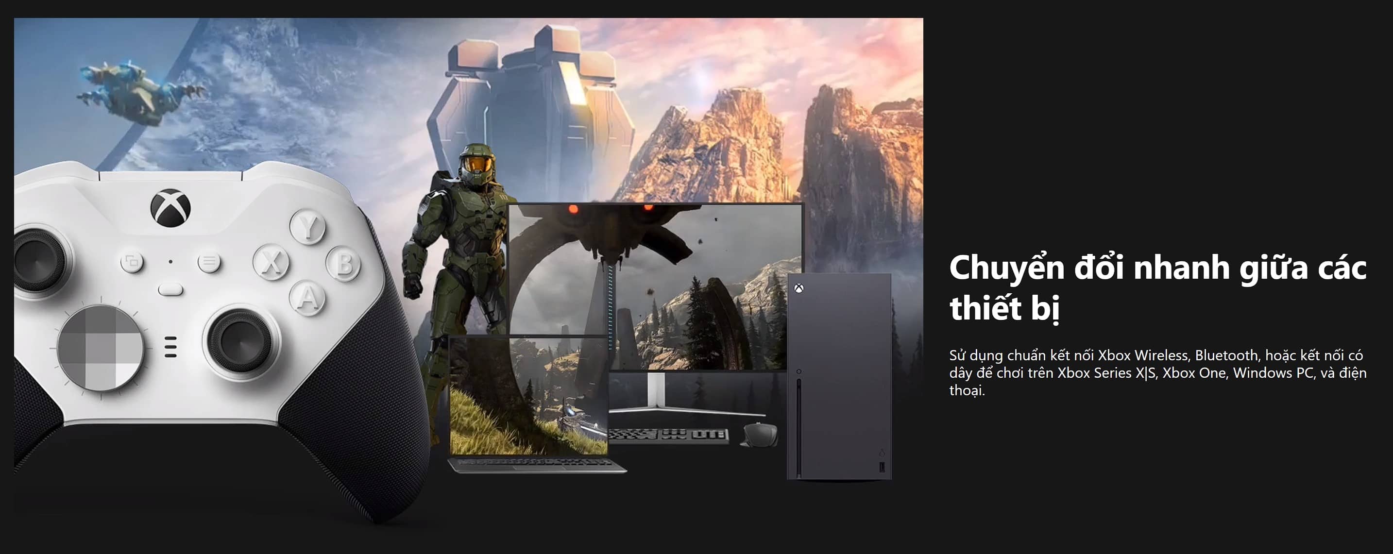 Tay cầm chơi game không dây Microsoft Xbox One Elite - Series 2 - Core Red