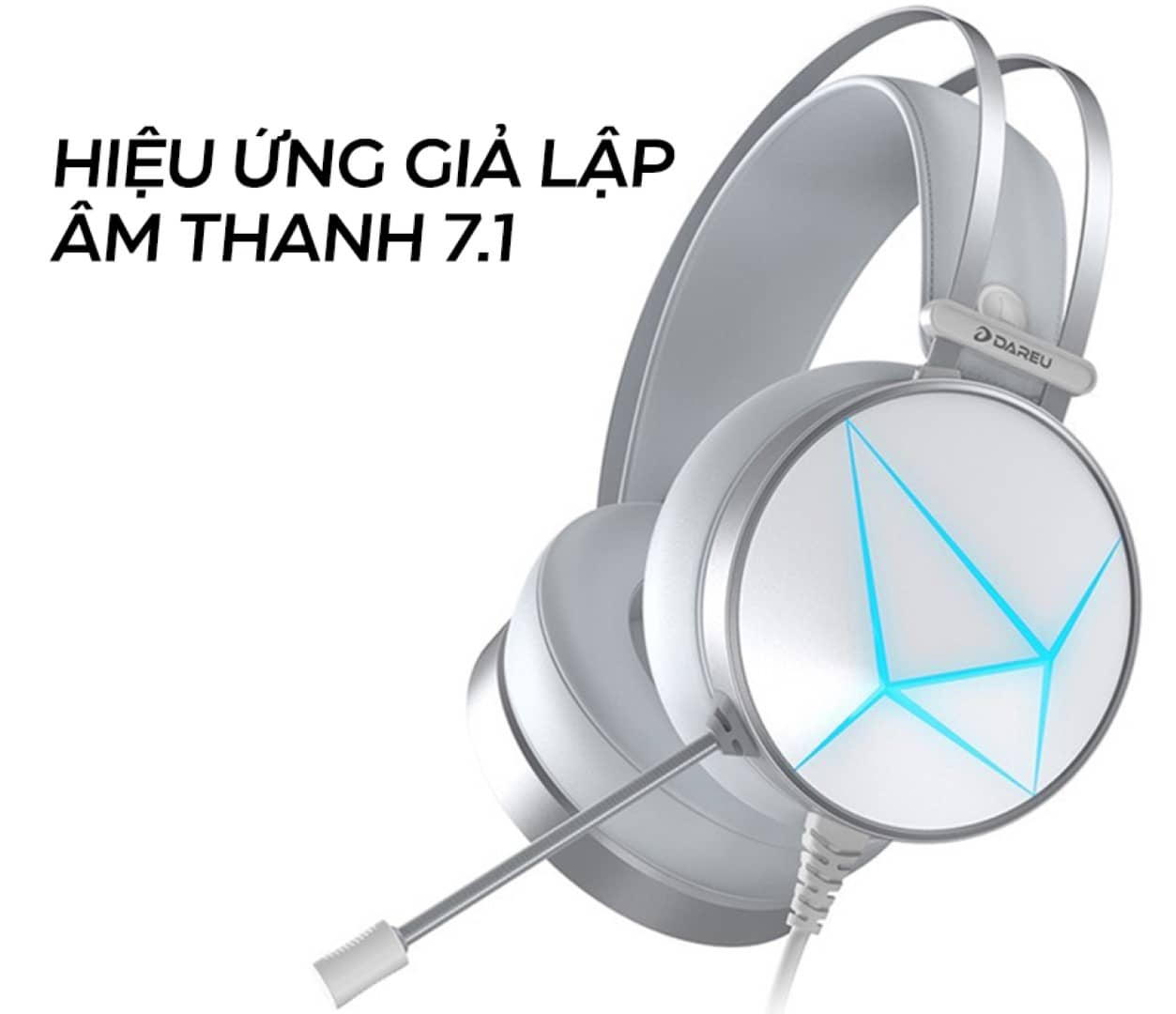 Tai nghe Dareu EH722X USB White