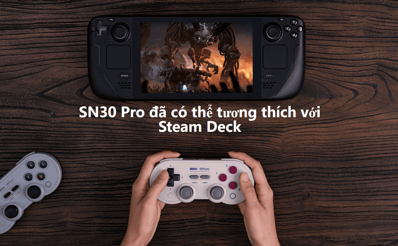 Tay cầm chơi game 8BitDo SN30 Pro Bluetooth cho Nintendo Switch/PC/Android/macOS/Steam Deck/Raspberry Pi Màu Xám (Grey) 4