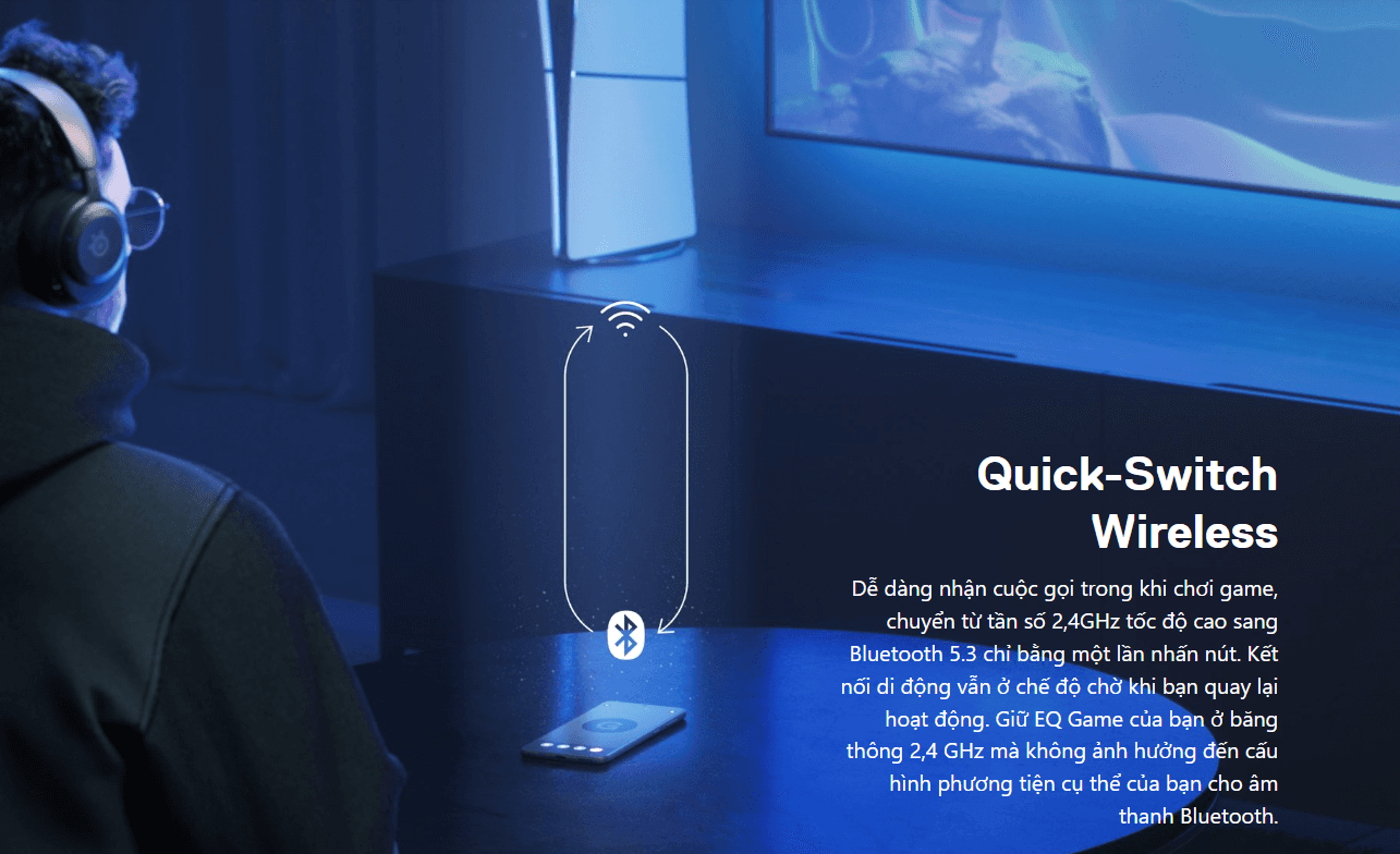 Tai nghe gaming không dây SteelSeries Arctis Nova 5 - Màu Trắng 6