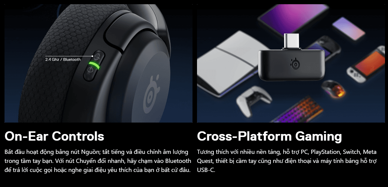 Tai nghe gaming không dây SteelSeries Arctis Nova 5 - Màu Trắng 7