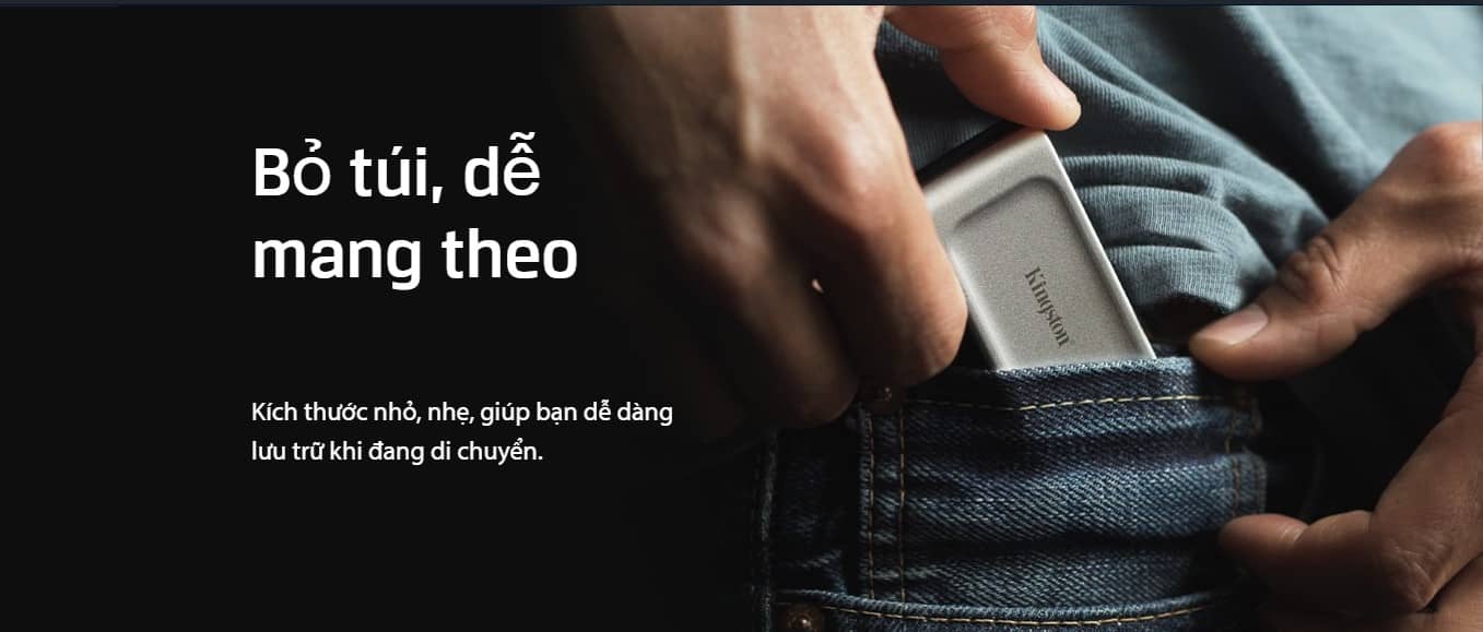 Ổ cứng di động Kingston SSD 2USB 3.2 Gen 2x2