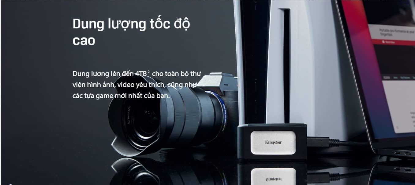 Ổ cứng di động Kingston SSD 2USB 3.2 Gen 2x2