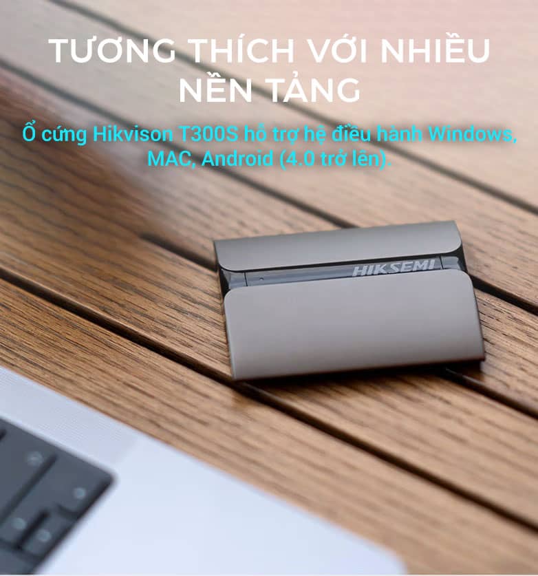 Ổ cứng di động Hikvision SSD 1TB USB3.1,TypeC HS-ESSD-T300S màu đen