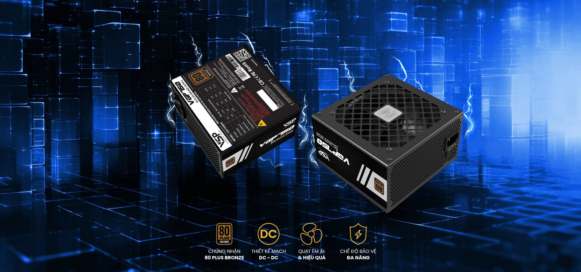 Nguồn VSP VGP750BRN 750W (80Plus Bronze) (