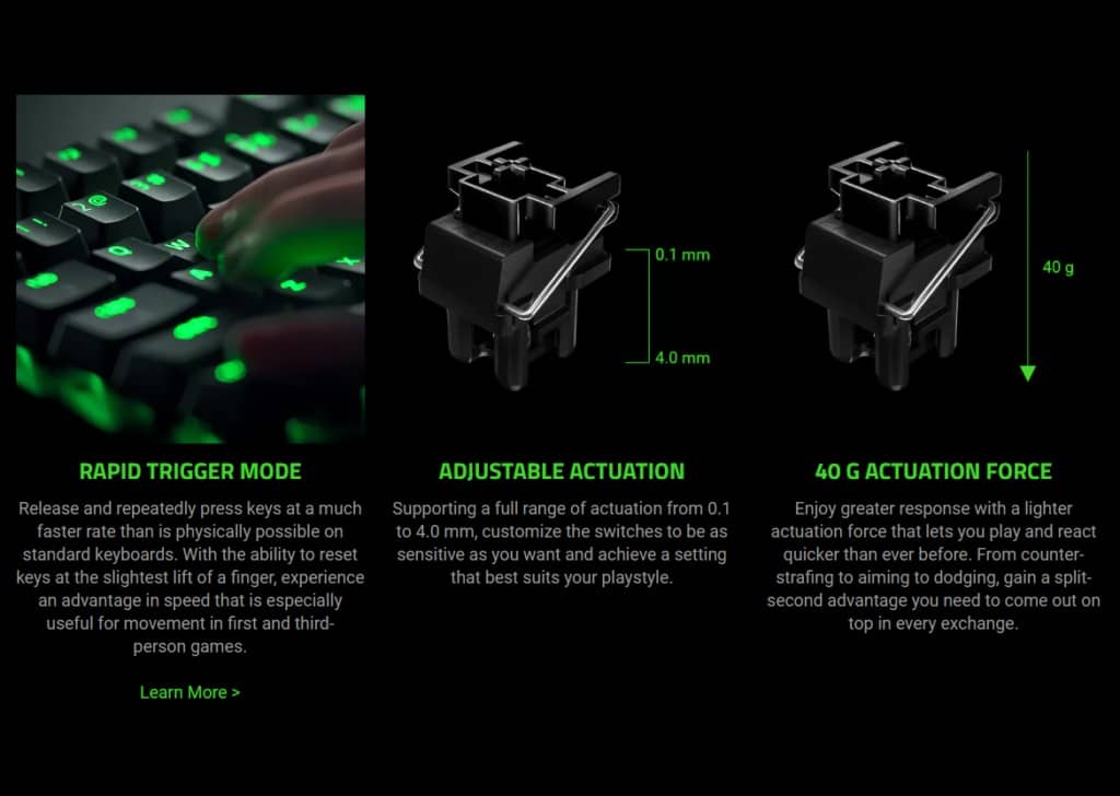 Bàn phím cơ Razer Huntsman V3 Pro Mini 60% Black 5