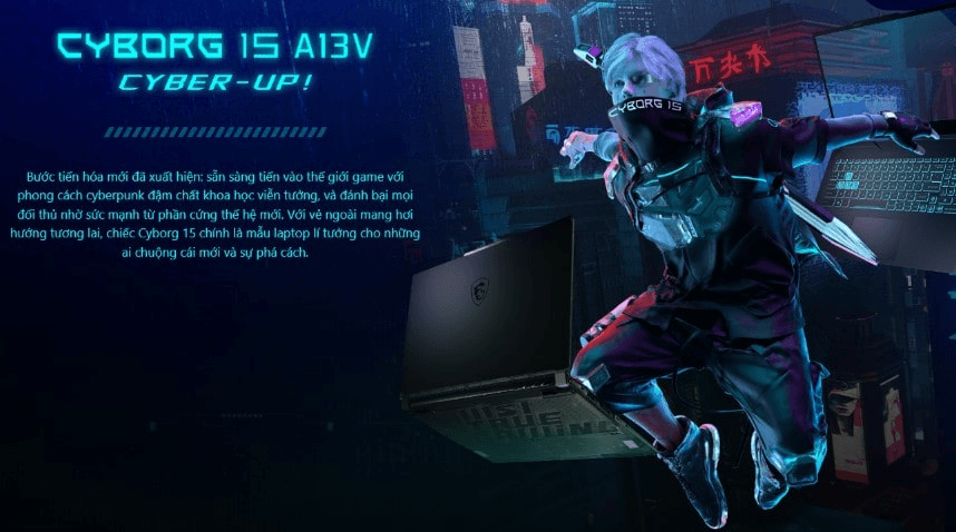Laptop MSI Gaming Cyborg 15 (A12UC-621VN)