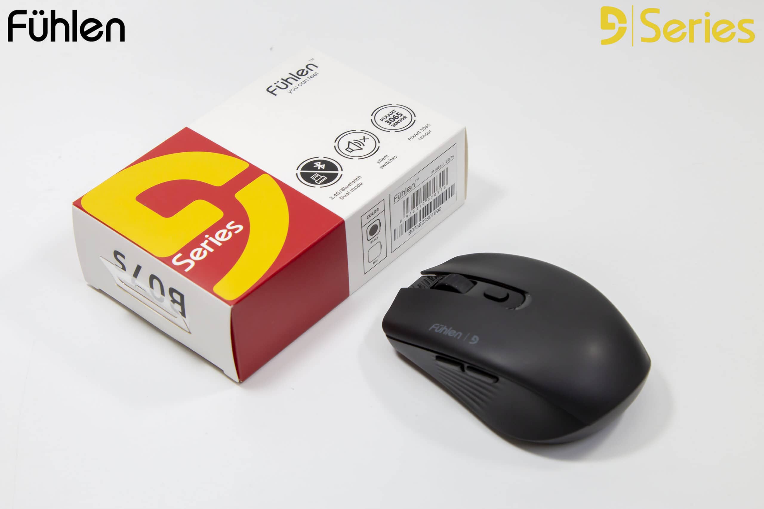 Chuột không dây Fuhlen B07S Black (Wireless 2.4Ghz/Bluetooth) 01