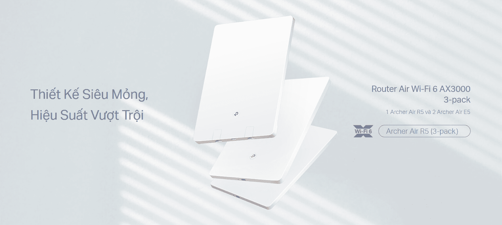Bộ phát wifi mesh TP-Link Archer Air R5 3 Pack Wireless AX3000Mbps