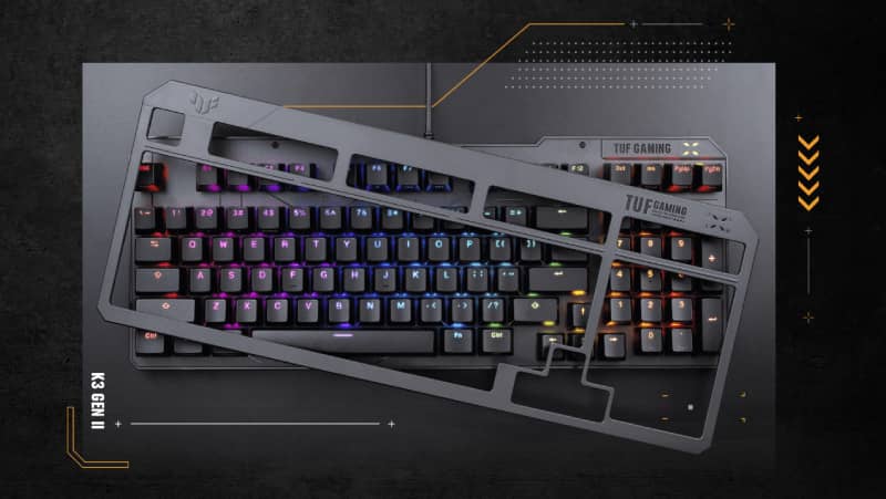 Bàn phím cơ Asus TUF K3 Gen II Black (USB/Optical Blue Switch/ABS/RGB) 6