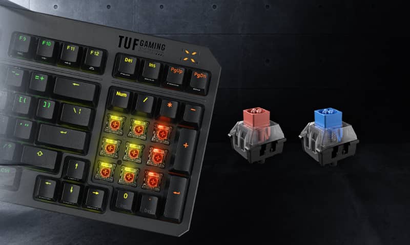 Bàn phím cơ Asus TUF K3 Gen II Black (USB/Optical Blue Switch/ABS/RGB) 4